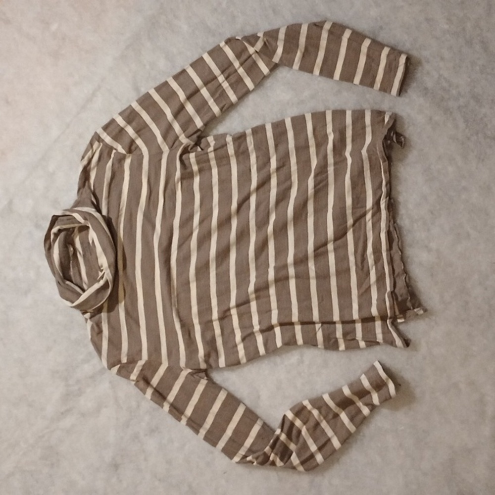 Madewell Striped Long Neck Shirt